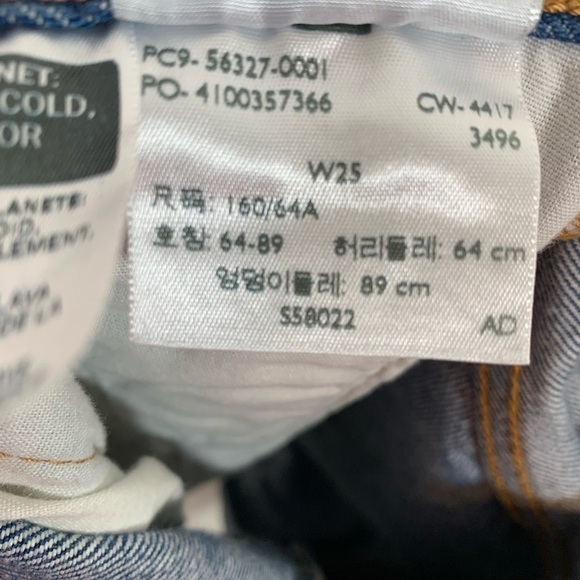 Levi's 501 High Waist distressed Cutoff Jean Shorts Size 25 - Picture 5 of 5